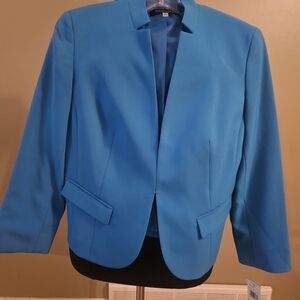 Evan Picone Black Label Turquoise Women's Blazer